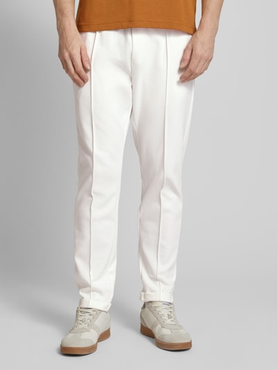 Antony Morato Straight Leg Stoffhose mit fixierten Bundfalten Offwhite 4