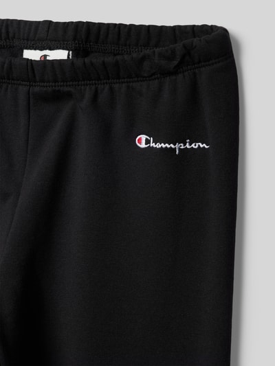 CHAMPION Slim Fit Leggings mit Label-Stitching Black 2