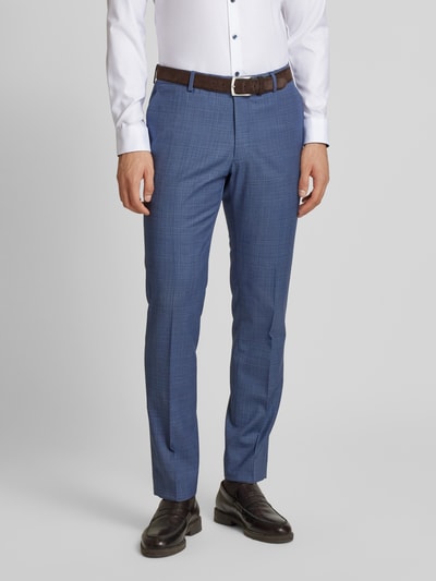 HECHTER PARIS Slim Fit Anzughose mit Bügelfalten Hellblau 4