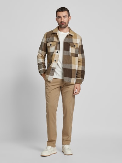 Brax Straight Leg Chino mit Paspeltasche Modell 'EVEREST' Camel 1