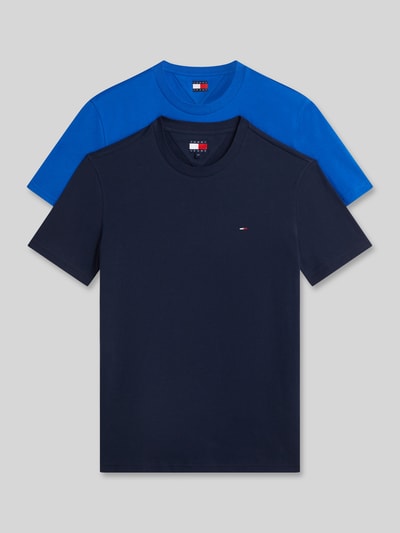 Tommy Jeans T-shirty o kroju slim fit z czystej bawełny w zestawie 2 szt. Królewski niebieski 2