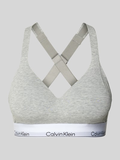 Calvin Klein Underwear Bralette met gewatteerde cups, model 'Lift' Lichtgrijs - 1