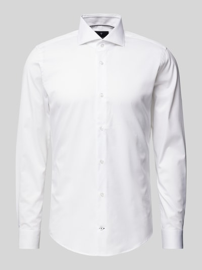 JOOP! Collection Slim Fit Business-Hemd mit Haifischkragen Modell 'Pares' Weiss 2