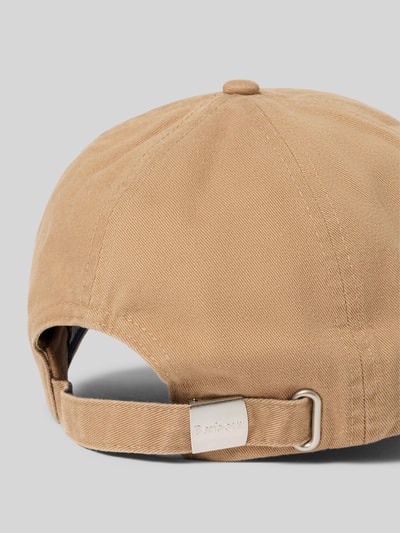 Barbour Basecap aus reiner Baumwolle Modell 'CASCADE' Beige 3