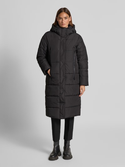 Tom Tailor Regular Fit Steppmantel mit doppelten Reißverschlusstaschen Black 4