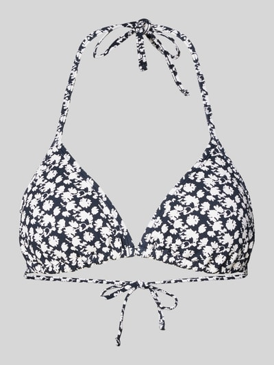 Marc O'Polo Triangle-Bikini-Oberteil mit floralem Muster Dunkelblau 1