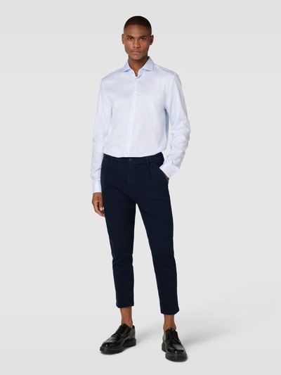 Jake*s Slim Fit Premiumhemd mit Haifischkragen Hellblau 1