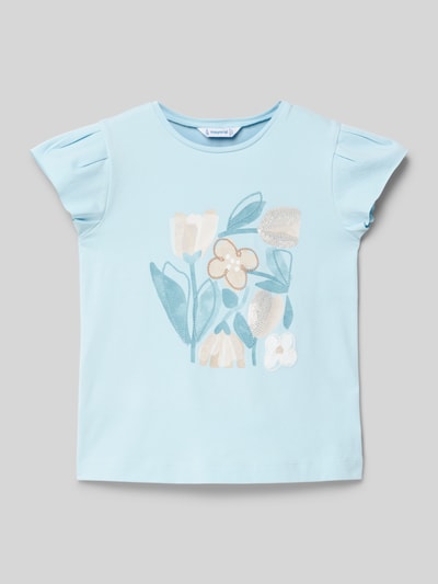 Mayoral T-Shirt mit Motiv-Print Bleu 1