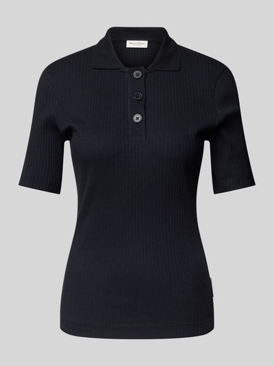 Marc O'Polo Slim fit poloshirt van een mix van katoen en modal Marineblauw - 2