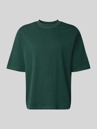 Produktfoto, Relaxed Fit T-Shirt aus reiner Baumwolle Modell 'ASPEN' von SELECTED HOMME, ciemnozielony kolor, gładka faktura, męska koszulka