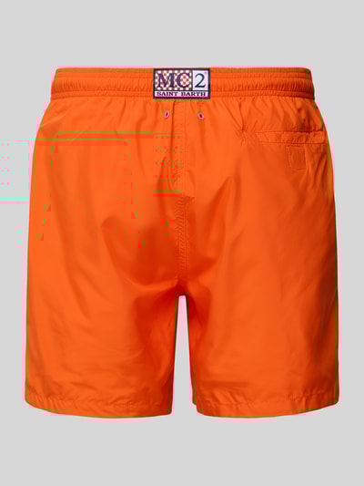 MC2 Saint Barth Regular Fit Badeshorts mit Label-Badge Modell 'LIGHTING PANTONE' Orange 3