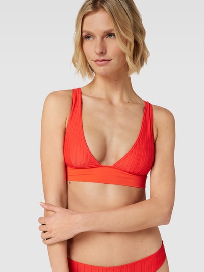 Billabong Top bikini z prążkowaniem Pomarańczowy 3