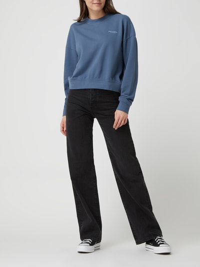 Marc O'Polo Sweatshirt mit Rundhalsausschnitt   Jeansblau 1