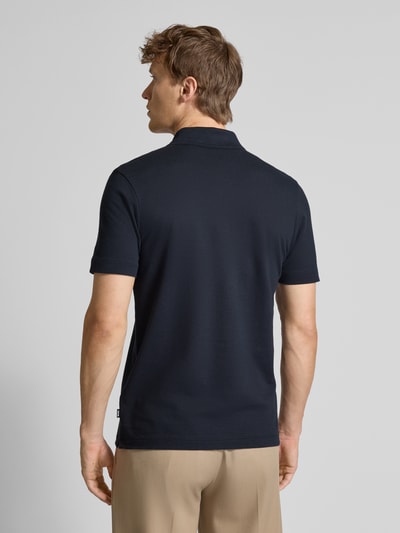 BOSS Regular fit poloshirt van katoenmix Marineblauw - 5
