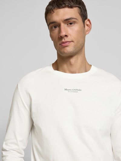 Marc O'Polo Regular Fit Langarmshirt aus reiner Baumwolle Offwhite 3