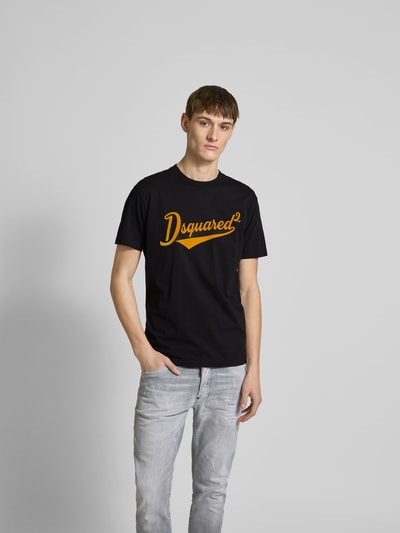 Dsquared2 T-Shirt mit Label-Print Black 4