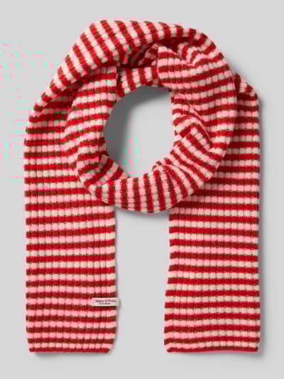 Marc O'Polo Sjaal van zuivere scheerwol Rood - 1