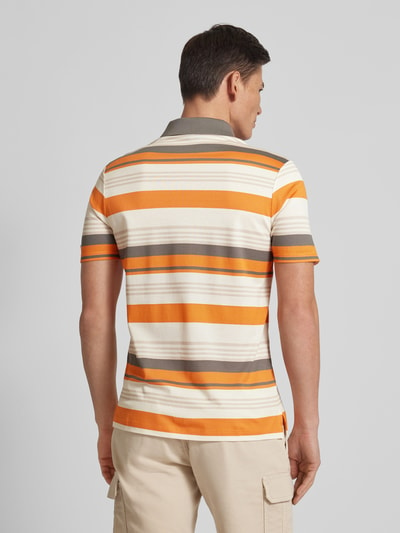Paul & Shark Koszulka polo o kroju regular fit ze wzorem w paski Pomarańczowy 5