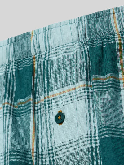 Produktfoto, Regular Fit Boxershorts aus reiner Baumwolle im 2er-Pack von SCHIESSER, kariertes Muster in Grün, Weiß und Gelb, elastischer Bund, reine Baumwolle