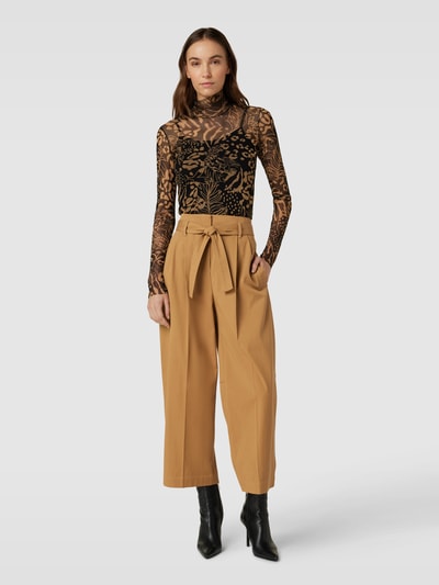 BOSS Black Women Stoffhose mit Bindegürtel Modell 'Tenoy' Camel 1