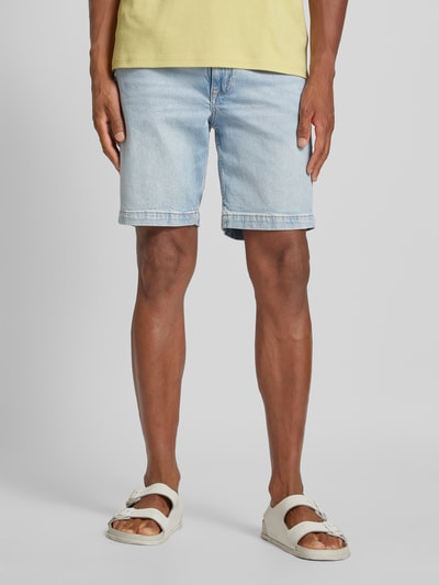 Mango Slim Fit Jeansshorts im 5-Pocket-Design Modell 'Jarod' Jeansblau 4