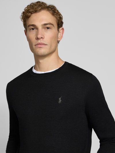 Polo Ralph Lauren Regular Fit Pullover aus reiner Wolle Black 3
