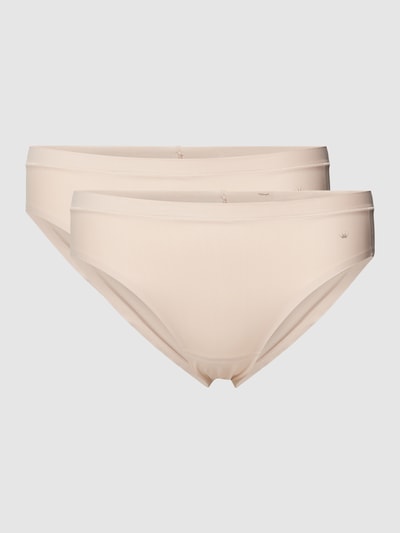 Triumph Slip mit Logo-Print im 2er-Pack Beige 1