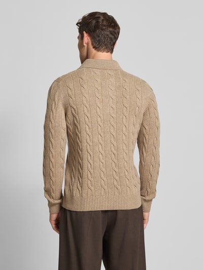 GRAN SASSO Gebreide pullover van een mix van scheerwol en viscose met kasjmier  Zand - 5