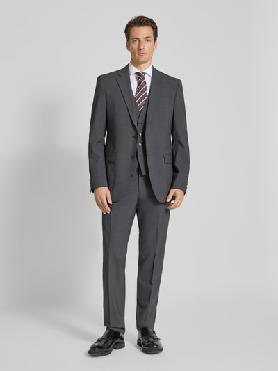 BOSS Regular Fit Anzugweste aus Schurwoll-Mix Anthrazit 1