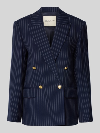 Gant Regular fit blazer met klepzakken Marineblauw - 2