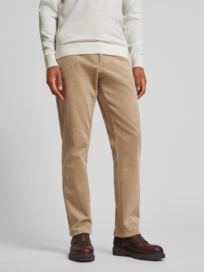 Christian Berg Men Corduroy broek met steekzakken Zand - 4