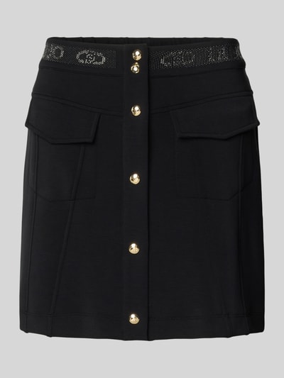 LIU JO SPORT Minirock mit Knopfleiste und Pattentaschen Black 2
