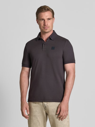 PME Legend slim fit poloshirt met labeldetail Antraciet - 4