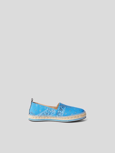 Kenzo Espadrilles mit Paisley-Dessin Royalblau 4
