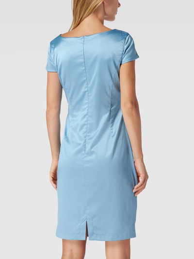 Paradi Cocktailkleid in Wickel-Optik Rauchblau 5