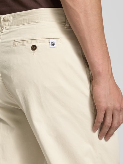 Edwin Straight leg broek met bandplooien, model 'SORREN' Offwhite - 3