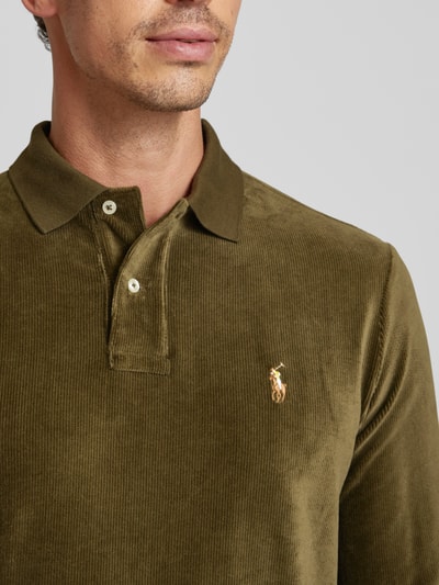 Polo Ralph Lauren Poloshirt mit Label-Stitching Oliv 3