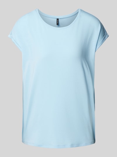 Vero Moda T-Shirt aus Lyocell-Elasthan-Mix Modell 'AVA' Hellblau 2