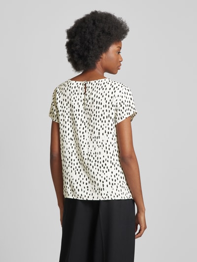 Vila Blouseshirt met all-over motief, model 'paya' Offwhite - 5