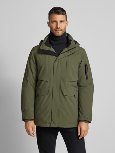 s.Oliver RED LABEL Regular fit parka met afneembare capuchon en waterafstotende functie Olijfgroen - 4