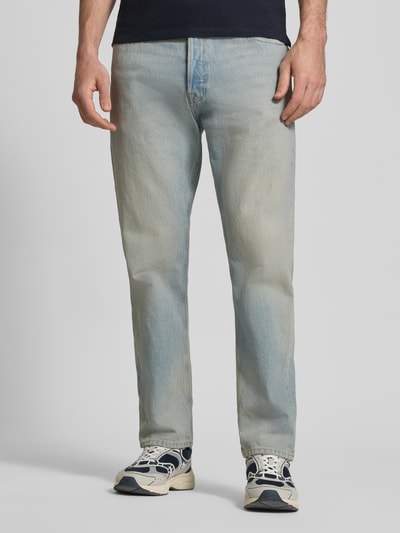 JACK & JONES Straight Fit Jeans im 5-Pocket-Design Modell 'Chris' Hellblau 4