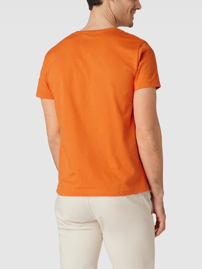 Gant T-Shirt mit Label-Stitching Orange 5