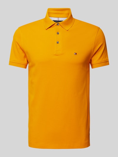 Tommy Hilfiger Poloshirt met labelstitching Oranje - 2