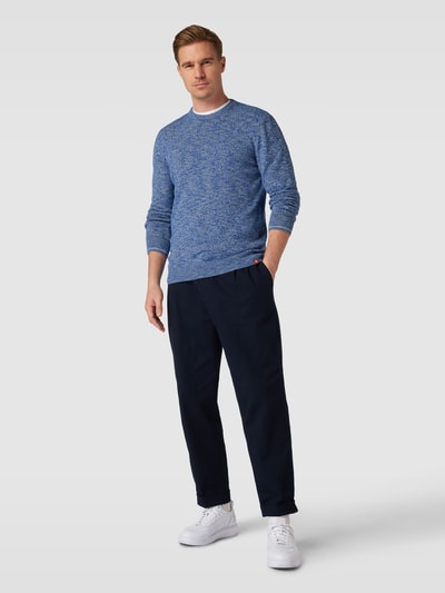 Scotch & Soda Gebreide pullover in gemêleerde look Blauw - 1