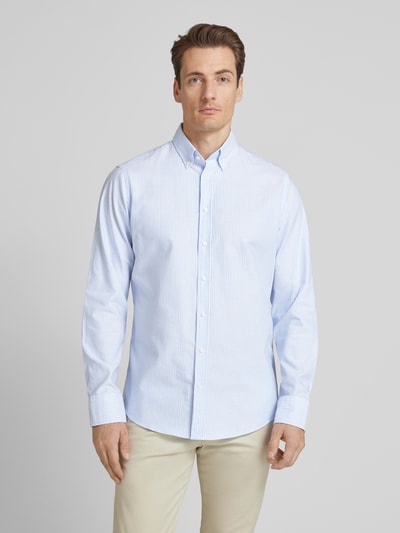 Christian Berg Men Regular Fit Business-Hemd mit Button-Down-Kragen Bleu 4