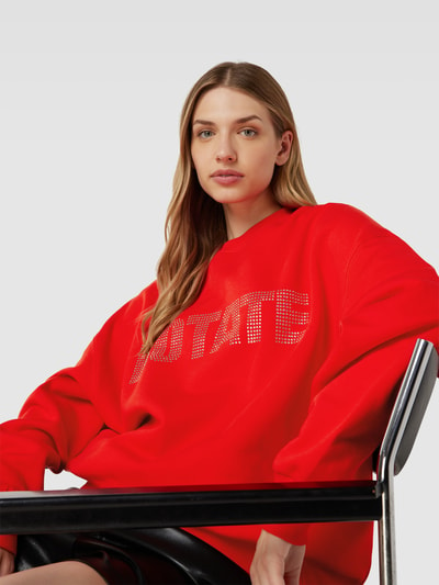 ROTATE Sweatshirt mit Label-Detail Rot 3