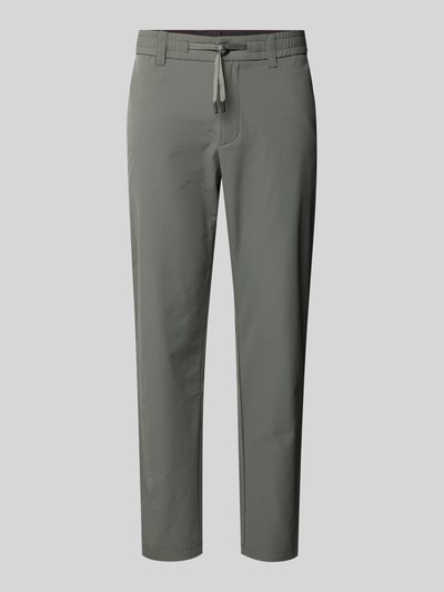 BOSS Orange Tapered Chino mit Tunnelzug Mittelgrau 2
