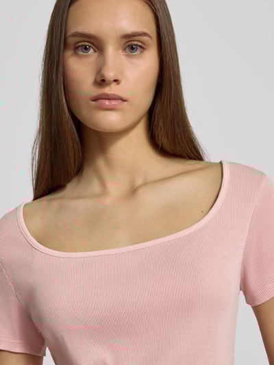 Levi's® T-Shirt in Ripp-Optik mit Karree-Ausschnitt Rosa 3