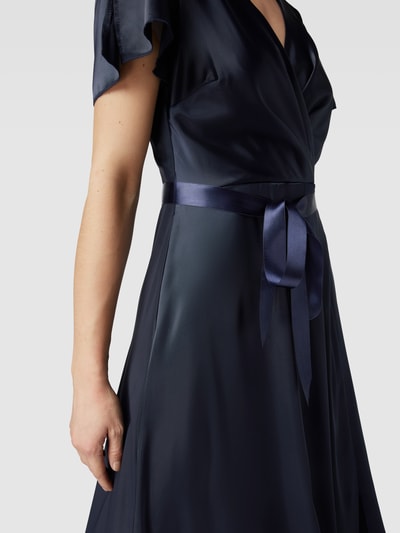 Paradi Abendkleid mit Satin-Optik Dunkelblau 3