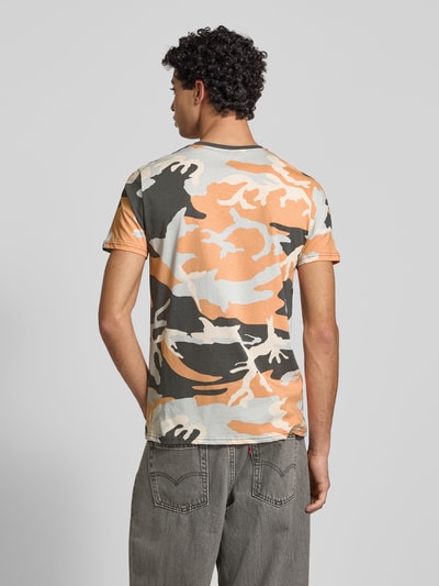 Alpha Industries T-Shirt mit Label-Print Orange 5